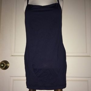 Ruched Long Lines Mesh Cross-back Bra Tank